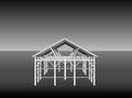 Jan De Jong Barn Frame 3D Drawings / Jan De Jong End View